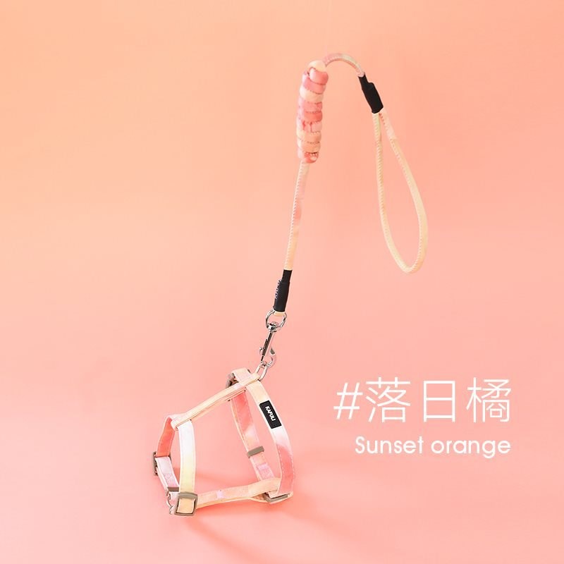 猫咪牵引绳溜猫绳子遛猫绳幼猫防挣脱外出专用遛狗背心式狗狗用品