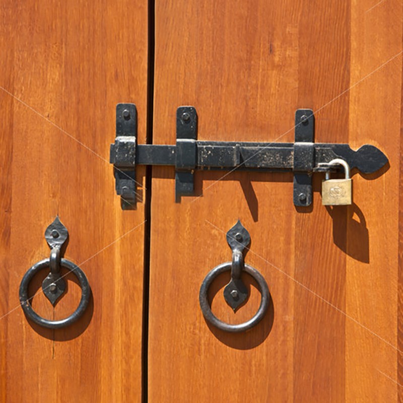 东际器物手工锻造铁制老式插销门栓门锁复古拉环抽屉拉手木门装饰