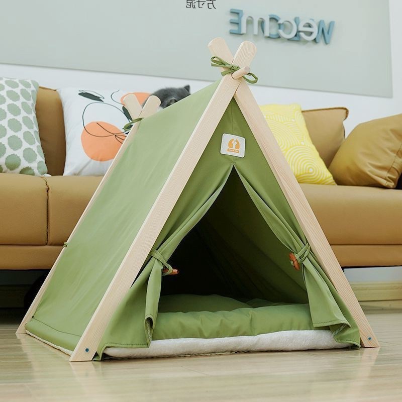 宠物帐篷网红猫窝猫房子可拆洗封闭式宠物床泰迪比室内狗窝狗房厂