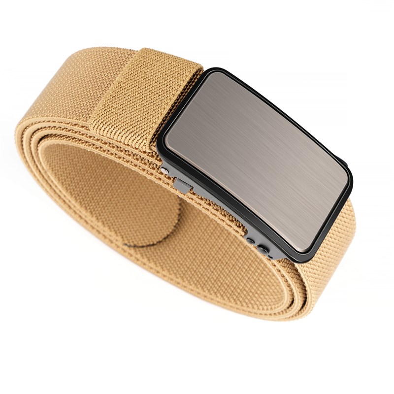 男士合金无牙自动扣尼龙弹力编织腰带 帆布战术腰带 休闲时尚百搭