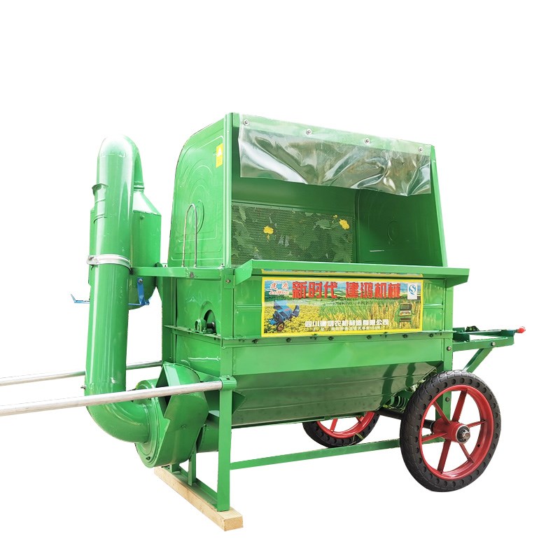 家用水稻脱粒f机吸风式稻谷小麦高粱小型I收割机干田小型大麦打谷