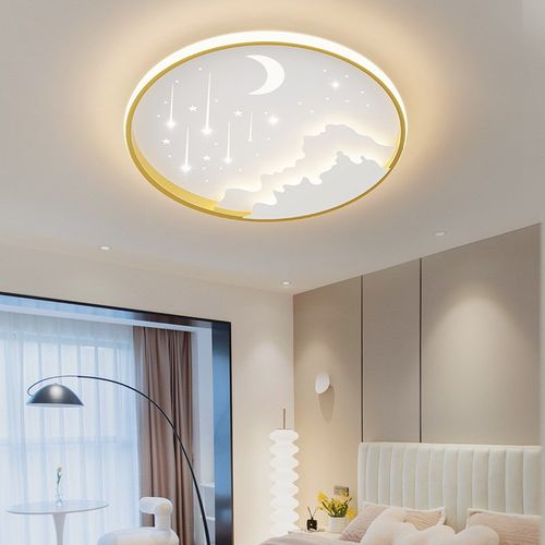 儿童房护眼星空流星灯简约大气房间吸顶灯浪漫男孩女孩房led灯具