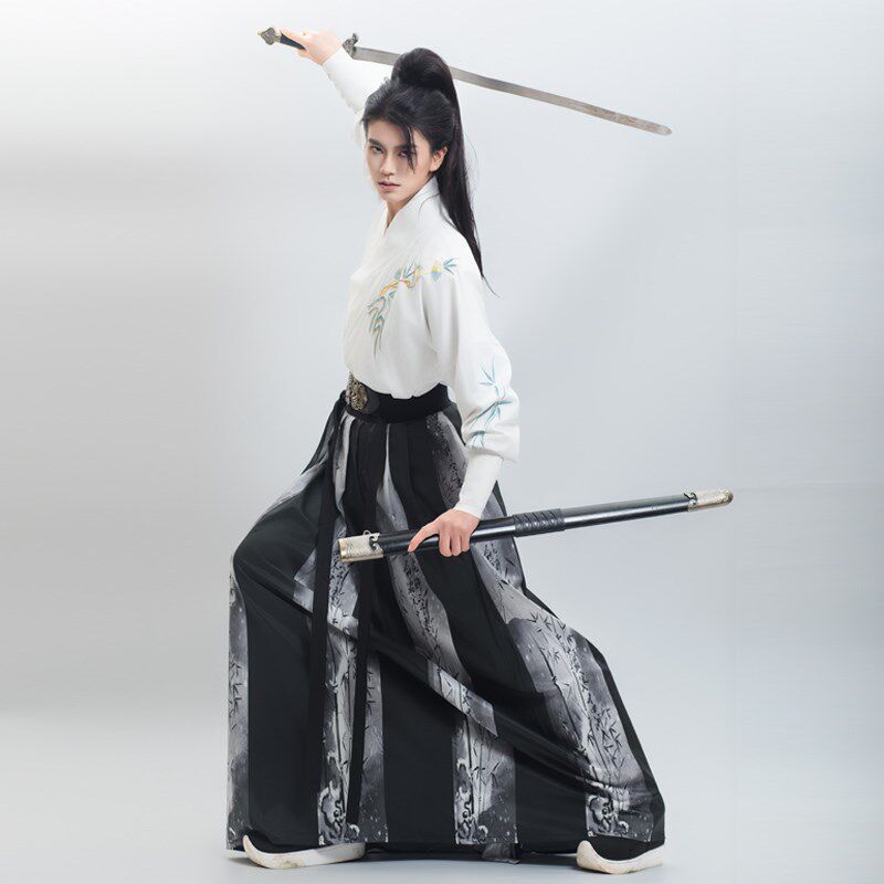 汉服男款侠客古装新款国风长裙汉服毕业班服春夏季情侣魏晋风套装