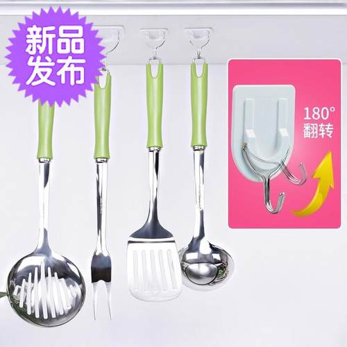 黏胶 简易室内卧室不干胶整体橱柜门小F8号不打孔挂钩墙壁挂挂衣