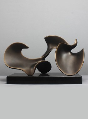 雕塑摆饰抽象艺术摆件软装饰品y玻璃钢家居售楼处客厅摆设高级轻