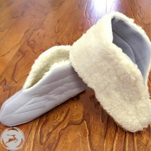 专z用羊毛毡袜子加绒保暖劳保矿工毡 雨靴水鞋 冬季 棉袜套水靴雨鞋