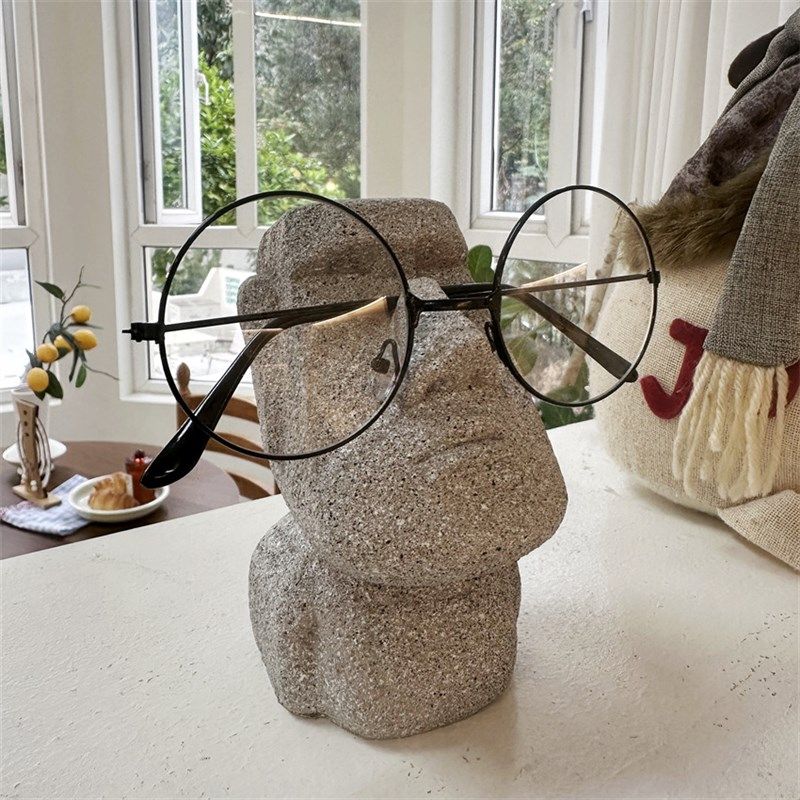 创意搞怪眼镜支架眼镜托抽象小众办公H室摆件眼镜店搁架桌面装饰