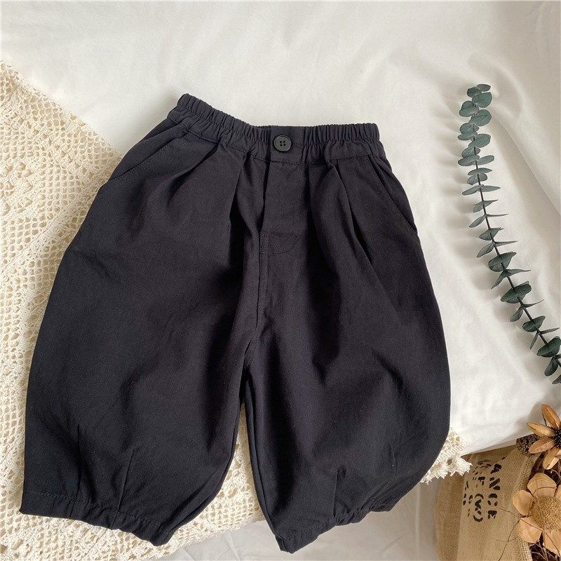 儿童裤子男童女童水洗棉秋季9分裤婴儿小童宝宝春秋黑色哈伦裤潮,童装/婴儿装/亲子装,裤子,淘宝优惠券,粉丝福利购,淘宝优惠卷