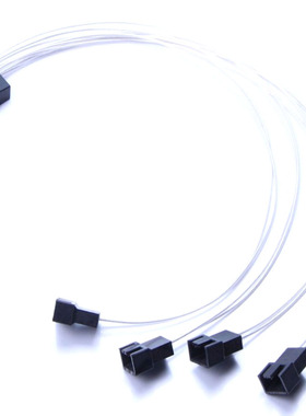 大4pin转风扇4pin镀银供电线 4pBin转小4pin一拖4 4针转4针风扇线