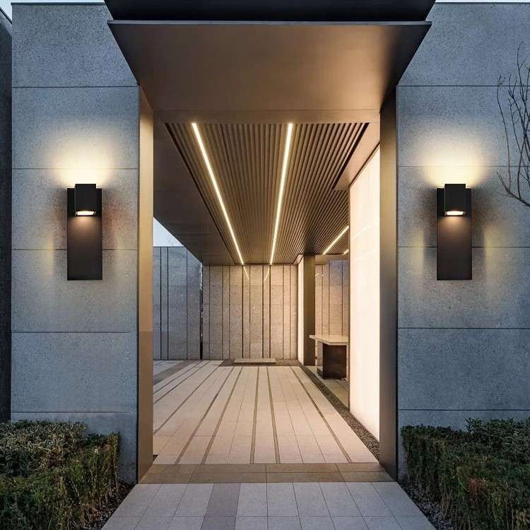 现代简约LED户外防水壁灯庭院外墙别墅大门室外防雨防锈阳台灯具