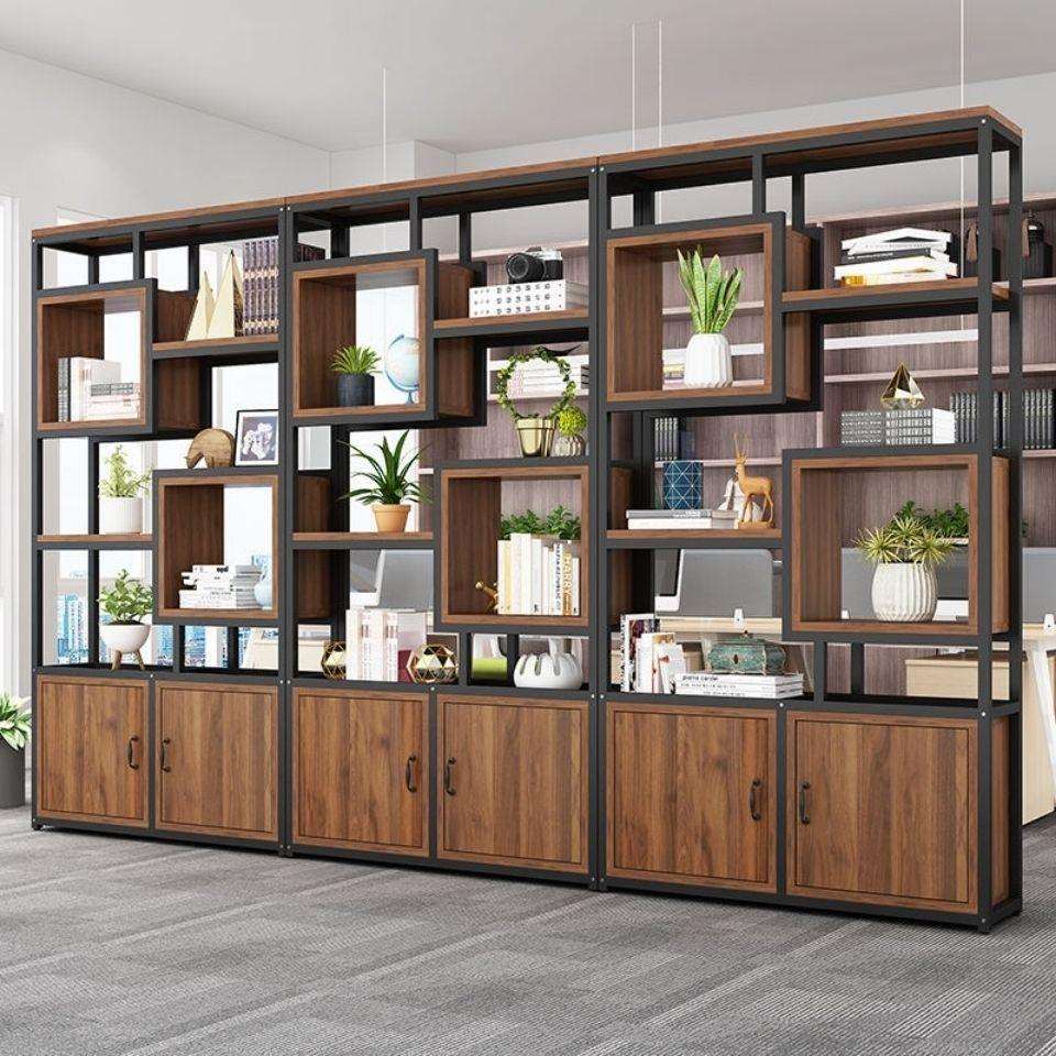 铁艺隔断展示柜办公室置物架客厅装饰储物柜书架玄关柜置物柜