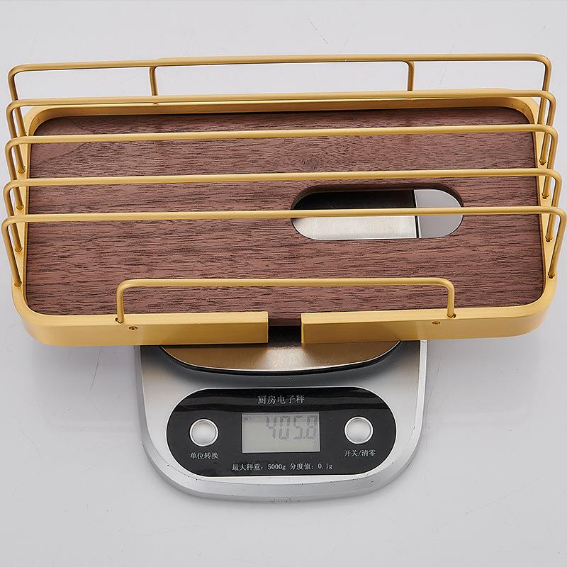 黑胡桃木方形厕纸架浴室酒店卷纸架壁挂式卫生间纸巾架纸篓抽纸盒