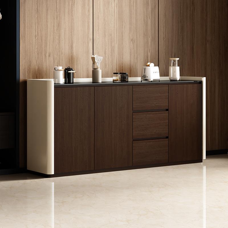 现代简约实木餐边柜厨房大容量储物柜橱柜矮柜边柜落地柜子小户型