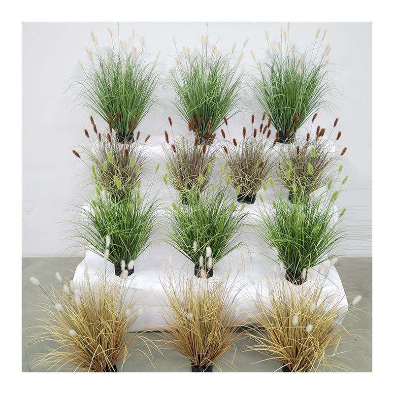 仿真狗尾巴草 仿真植物盆栽草堆草团草丛仿真草蒲草造景兔尾巴草
