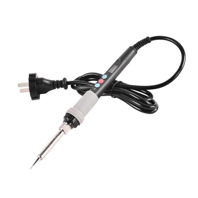 LCD数显电烙铁220v/110V 60/90w调温电烙铁 美规欧规数字维修烙铁
