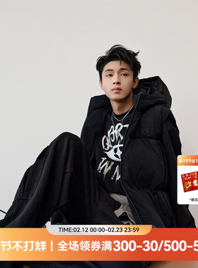 【秦霄贤同款】QUARTER IN NIGHT 秋新款宽松涂鸦水墨情侣卫衣潮