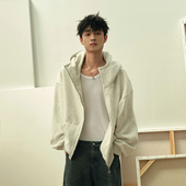 秦霄贤同款 拉链开衫 QUARTER NIGHT 情侣连帽卫衣外套潮