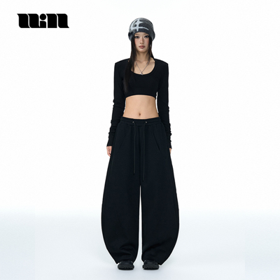 QUARTERINNIGHT秋季新款弯刀裤