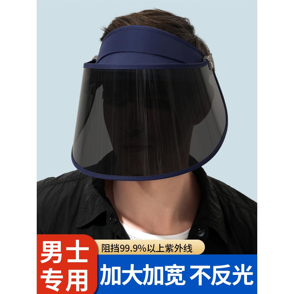 骑车防晒帽面罩加大头围遮脸女全脸防紫外线电动车遮阳防男士帽子