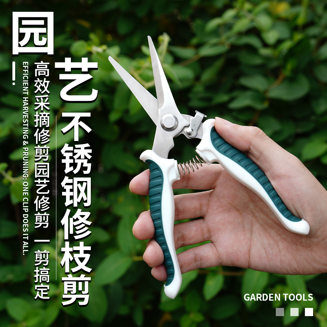 小巧匠园艺修枝剪刀果树剪子剪树枝花艺剪刀锋利摘果剪子修剪工具