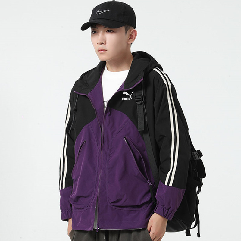 奥特莱斯2025年春秋季连帽冲锋衣外套男士休闲夹克防风运动风衣女