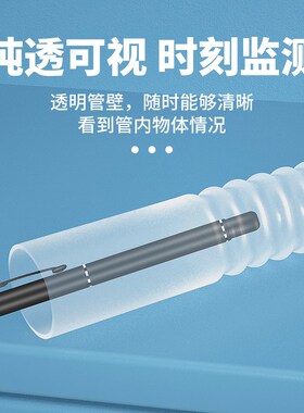 透明软管四氟波纹管进口材料F46软管乳白色PTFE软管PFA防腐耐高温