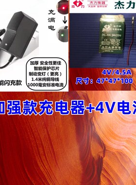 电子秤专用充电器充电线4V电池圆孔TCS-150Kg200Kg 300Kg台秤电源