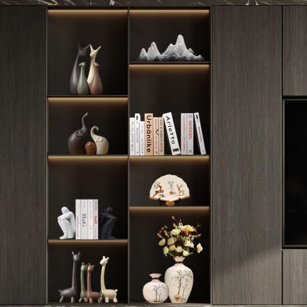 高级感客厅电视柜摆件书柜展示柜办公室餐厅装饰品新房软装工艺品