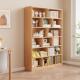 17mm厚儿童书架实木一体靠墙置物架落地不占空间格子柜收纳柜书柜