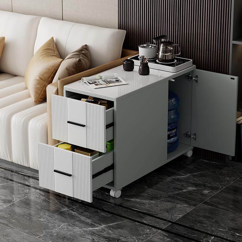 轻奢岩板沙发边柜边几侧边柜客厅可移动角几家用小户型茶水收纳柜,住宅家具,可移动边柜,淘宝优惠券,粉丝福利购,淘宝优惠卷