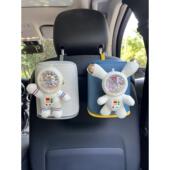 创意车载垃圾桶宇航员汽车卡通椅背挂式 置物桶收纳垃圾车上用品女