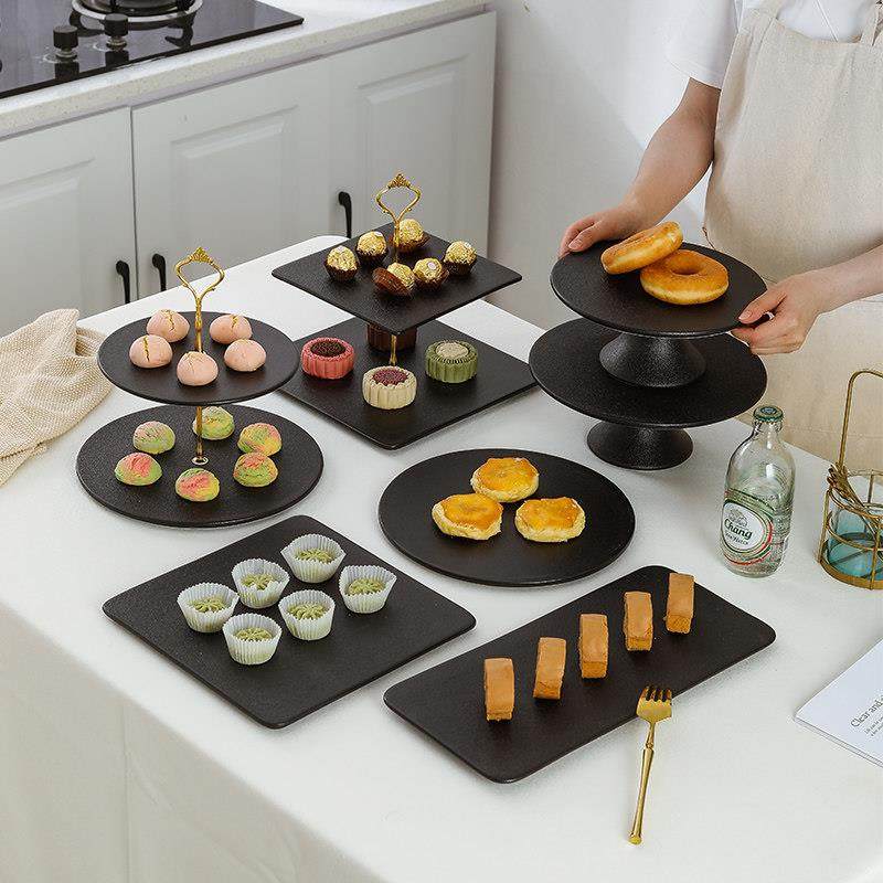 甜品台摆件小蛋糕托盘茶歇生日摆台展示架下午茶餐具陶瓷点心架子,餐饮具,果盆/果盘/果篮,淘宝优惠券,粉丝福利购,淘宝优惠卷