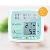 美德时JR593室内数显温湿度计高精度婴儿房温度计电子家用湿度计