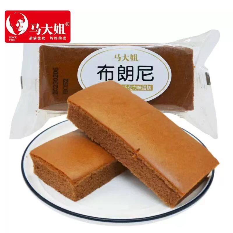 马大姐布朗尼蛋糕500g休闲食品办公室早餐巧克力味软面包糕点零食