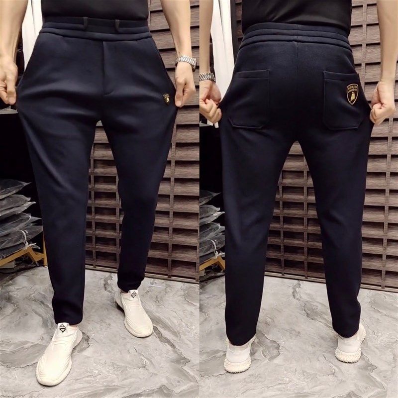 9870春秋男士休闲裤散腿小直筒牛年牛图案潮流卫裤春季新款男裤帅,男装,休闲裤,淘宝优惠券,粉丝福利购,淘宝优惠卷