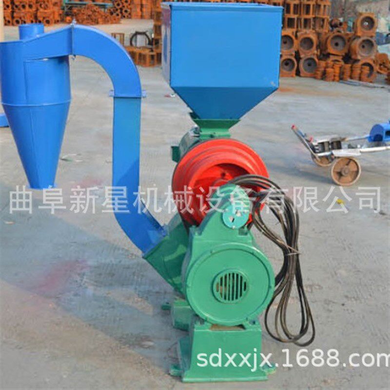 新型玉米脱皮制渗机N110喷风碾米机双风道稻谷脱皮抛光碾米机