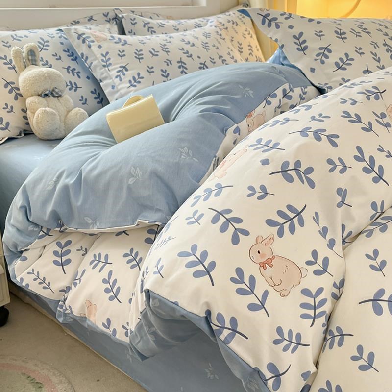 加厚磨毛被套单件冬季单个被罩四件套2024新款全棉150x200被单人