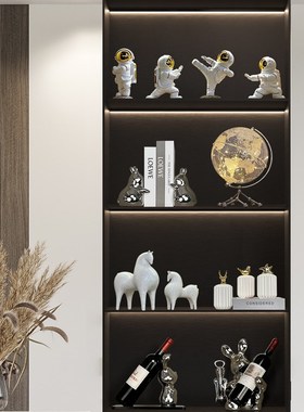 酒柜摆件小现代轻奢高档家居客厅电视柜桌面餐边柜玄关红酒架套装