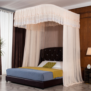 1.8m加厚支架家用豪华 1.5米 2021新款 网红导轨蚊帐拉绳落地压脚式