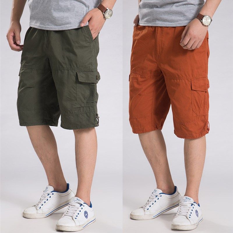 新款超大码短裤男夏季纯棉宽松运动型工装裤五分裤多口袋休闲中裤,男装,休闲裤,淘宝优惠券,粉丝福利购,淘宝优惠卷