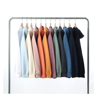 男女潮 450克重磅厚实毛圈纯色纯棉连帽卫衣 高品质2021秋冬季 新款