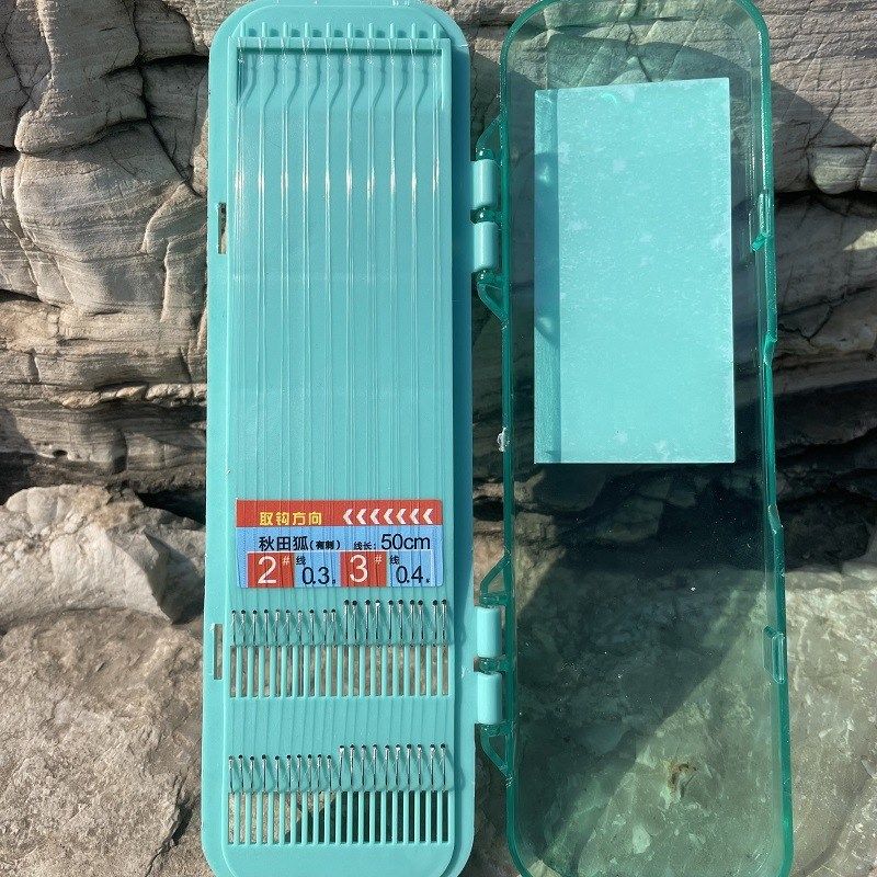 鲫鱼钩绑好子线双钩短子线子线仕挂金袖金海夕有刺无刺成品