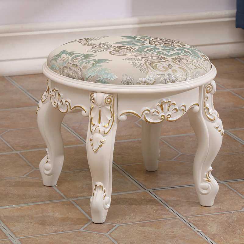梳妆台凳.椅子客厅茶几凳子美甲凳子法式圆凳卧室换鞋凳其他实J&