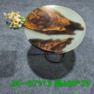 现货白玉拼接小圆桌 家用客厅轻奢边几 阳台小茶桌 高颜值精致款