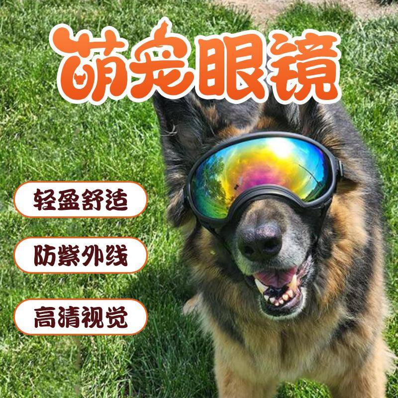 宠物太阳眼镜头戴饰品拉布拉多中大型犬护目镜防风滑雪狗滑雪镜