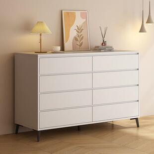 北欧餐边柜家用厨房橱柜组合柜碗柜收纳餐具柜客厅奶油风储物柜子