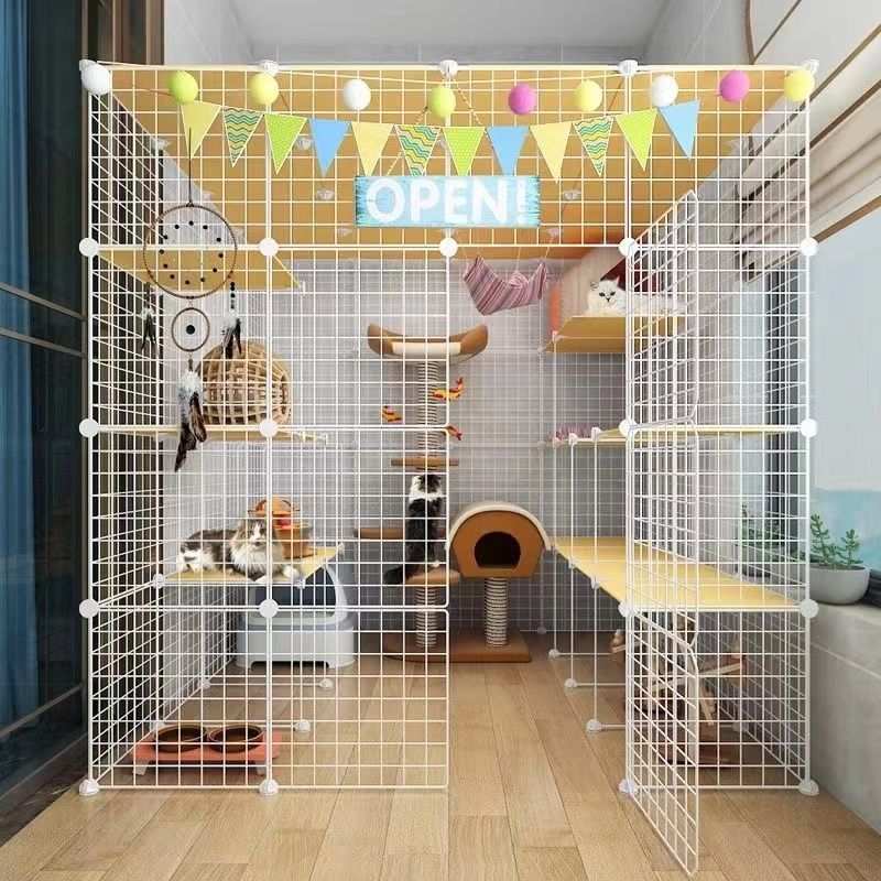 猫笼子室内家用超大自由空间猫别墅多猫家庭猫笼屋猫爬架猫咪笼子