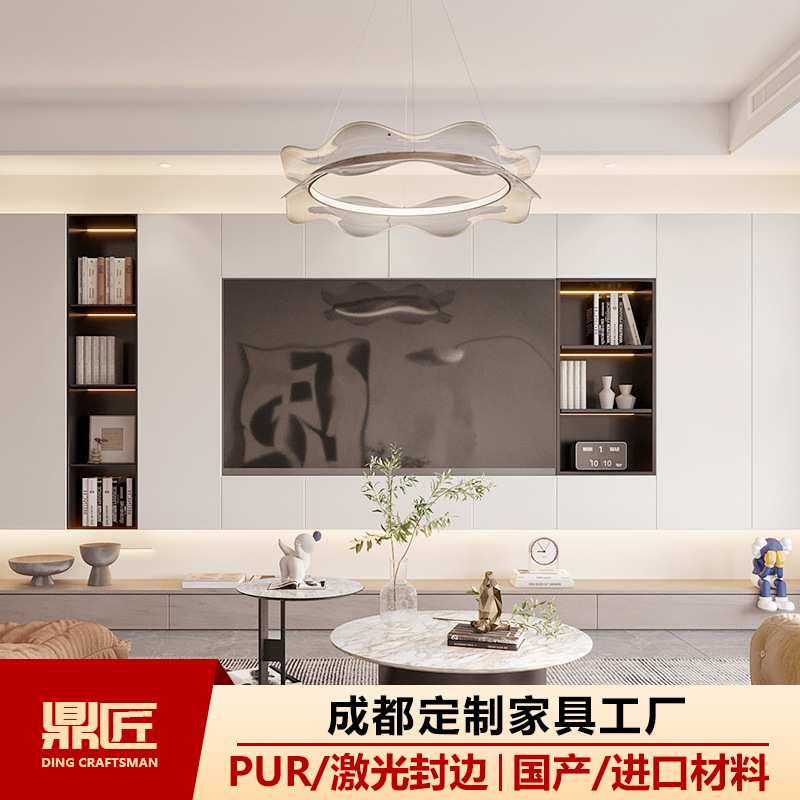 成都全屋定制电视柜全屋定制整体客厅电视柜背景墙定做组合式墙柜