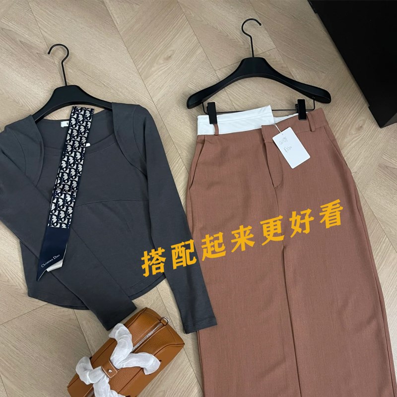套装衣架带吊夹黑色奶白胡桃色实木烤漆服装店专用防滑.无痕直播