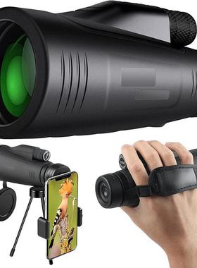 12*50单筒户外望远镜充氮BAK4手带防抖高清成像镀膜大口径私模新